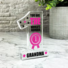 The World's No.1 Grandma Gift Number One Award Keepsake Plaque Ornament Present