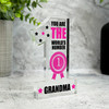 The World's No.1 Grandma Gift Number One Award Keepsake Plaque Ornament Present