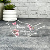 Wife Pink Magnolia Memorial Robin Bird Gift Sympathy Robin Keepsake Plaque