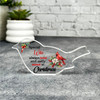 Wife Red Cardinal Bird Remembrance Christmas Memorial Gift Robin Keepsake Plaque