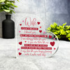 Gift For Wife I Found You Romantic Red Pink Hearts Side Heart Keepsake Plaque