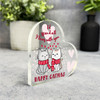 Happy Catmas Cat Christmas Couple Romantic Gift Side Heart Keepsake Plaque Decor
