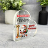 Gift For Special Grandson Christmas Alphabet Letter L Side Heart Keepsake Plaque