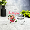 Gift For Great Granddaughter Christmas Cute Girl Elf Side Heart Keepsake Plaque