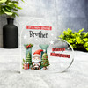 Gift For Special Brother Christmas Alphabet Letter U Side Heart Keepsake Plaque
