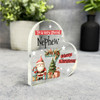 Gift For Special Nephew Christmas Alphabet Letter Z Side Heart Keepsake Plaque