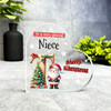Gift For Special Niece Christmas Alphabet Letter T Side Heart Keepsake Plaque