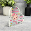 Gift For Great Granddaughter Blonde Hair Ballerina Girl Heart Keepsake Plaque
