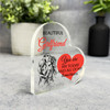 Gift For Girlfriend Red Heart Kissing Couple Romantic Side Heart Keepsake Plaque