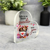Cute Kitten In Cup Chocolate Hearts Romantic Gift Side Heart Keepsake Plaque