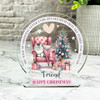 Gift For Friend Cat Christmas Tree Magic Of Christmas Snowglobe Keepsake Plaque