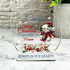 Cousin Teddy Bear Remembrance Christmas Memorial Gift Snowglobe Keepsake Plaque