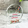 Uncle Winter Bird Remembrance Christmas Memorial Gift Snowglobe Keepsake Plaque