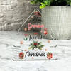 Gift For Grandpa Christmas Decoration Xmas Tree Keepsake Plaque Decoration