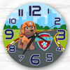 Paw Patrol Zuma Personalised Gift For Kid's Bedroom Clock