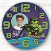 Superhero Hulk Photo Personalised Gift For Kid's Bedroom Clock