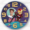 Superhero Iron Man Photo Personalised Gift For Kid's Bedroom Clock