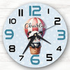 Hot Air Balloon Panda Personalised Gift For Kid's Bedroom Clock