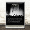 Concert Setlist Poster Print Canvas Silhouette Music Concert - Any Artist, Date, Gig, Venue