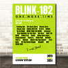 Concert Setlist Poster Print Canvas Bright Green - Any Artist, Date, Gig, Venue