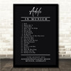 Adele - Concert Setlist Poster Print Canvas Black & White - Sonderfreifläche Messe - Aug 24th 2024