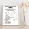 Adele - Concert Setlist Poster Print Canvas Music Notes - Sonderfreifläche Messe - Aug 24th 2024