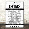 Beyonce - Concert Setlist Poster Print Canvas - Tottenham Hotspur Stadium, London, England - June 1st 2023