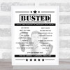 Busted - Concert Setlist Poster Print Canvas - The O2 Arena, London, England - September 27th 2023