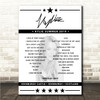 Kylie Minogue - Concert Setlist Poster Print Canvas - Edinburgh Castle, Edinburgh, Scotland - July 14th 2019