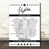 Kylie Minogue - Concert Setlist Poster Print Canvas - The O2 Arena, London, England - September 28th 2018