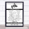P!nk - Concert Setlist Poster Print Canvas - Hyde Park, London, England - June 24th 2023