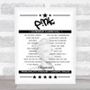 P!nk - Concert Setlist Poster Print Canvas - Principality Stadium, Cardiff, Wales - June 11th 2024