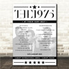 The 1975 - Concert Setlist Poster Print Canvas - Cardiff International Arena, Cardiff, Wales - January 16th 2023 The 1975 - Concert Setlist Poster Print Canvas - Cardiff International Arena, Cardiff, Wales - January 16th 2023