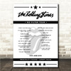 The Rolling Stones - Concert Setlist Poster Print Canvas - Principality Stadium, Cardiff, Wales - June 15th 2018