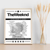 The Weeknd Concert Setlist Poster Print Canvas - Any Date, Gig, Venue