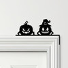 Door Topper 2 Halloween Decor Pumpkins Various Colours Decorative Sign