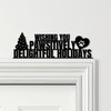 Door Topper Dog Pawsitively Holidays Christmas Decor Various Colours Decor Sign