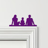 Door Topper Family Of 3, 1 Boy Various Colours Top Of Door Frame Decorative Sign