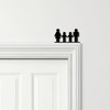 Door Topper Family Of 4, 2 Boys Various Colours Top Of Door Frame Decor Sign