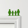 Door Topper Family Of 4, 2 Boys Various Colours Top Of Door Frame Decor Sign