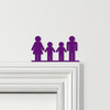Door Topper Family Of 4, 2 Boys Various Colours Top Of Door Frame Decor Sign