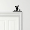 Door Topper Floral Easter Decor Bunnies Various Colours Decorative Sign