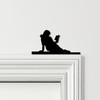 Door Topper Girl Reading Book Various Colours Top Of Door Frame Decorative Sign
