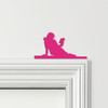 Door Topper Girl Reading Book Various Colours Top Of Door Frame Decorative Sign