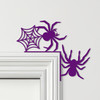 Door Topper Halloween Decor Spiders & Web Various Colours Decorative Sign