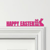Door Topper Happy Easter Decor Bunny Rabbit Various Colours Frame Decor Sign