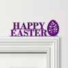 Door Topper Happy Easter Decor Floral Egg Various Colours Decorative Sign