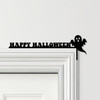 Door Topper Happy Halloween Decor Ghost Various Colours Decorative Sign