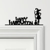 Door Topper Happy Halloween Decor Witch Various Colours Decorative Sign