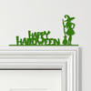 Door Topper Happy Halloween Decor Witch Various Colours Decorative Sign